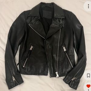 AllSaints Hadi Leather Biker Jacket
black US Size 2